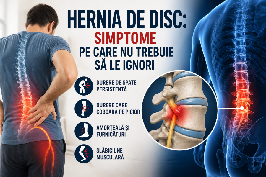 Hernia de disc: simptome pe care nu trebuie să le ignori