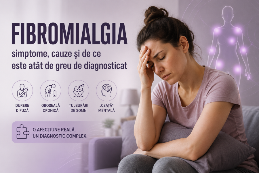 Fibromialgia: simptome, cauze și de ce este atât de greu de diagnosticat