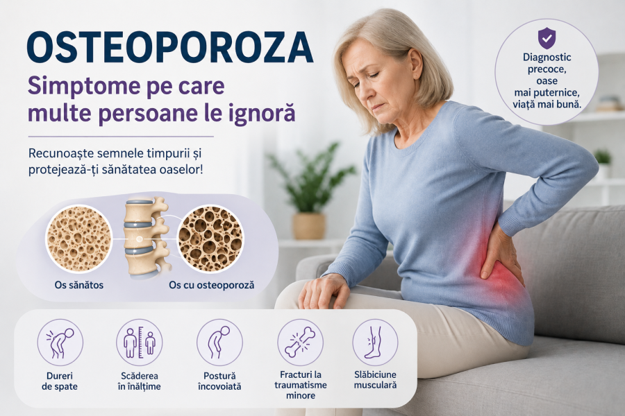Osteoporoza – simptome pe care multe persoane le ignoră