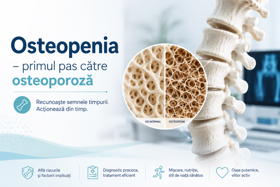 Osteopenia – primul pas către osteoporoză