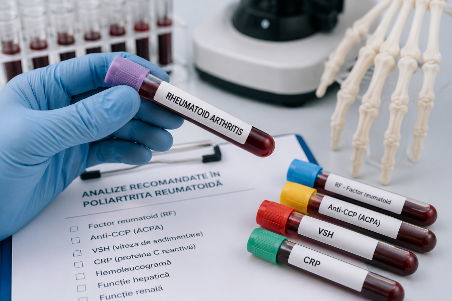 Poliartrita reumatoidă: analize recomandate pentru diagnostic
