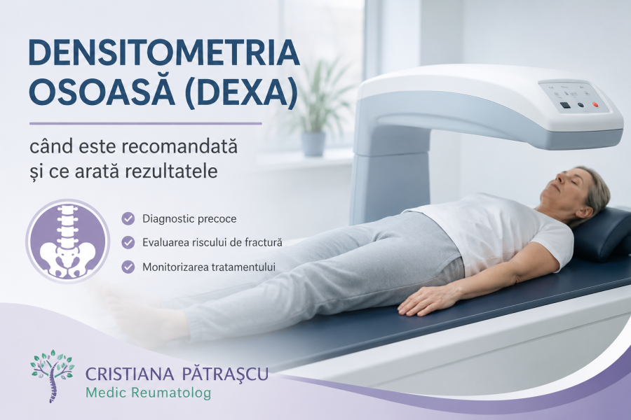 Densitometria osoasă (DEXA): când este recomandată și ce arată rezultatele