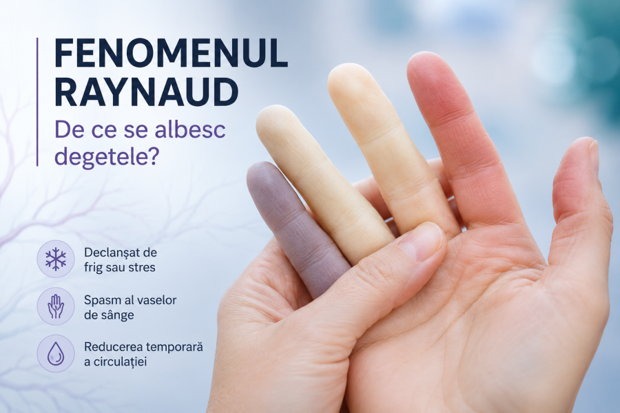 Fenomenul Raynaud – de ce se albesc degetele și când trebuie să mergi la reumatolog?
