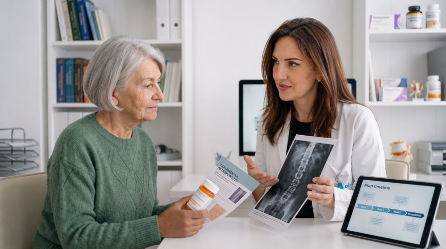 Tratamentul osteoporozei: când este nevoie de medicamente și cât durează
